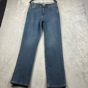 Habitual Peyton High Rise Straight Leg Jeans Blue Tide Wash Size 10/30 HBM01949B